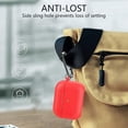 thumbnail image 2 of Funda for Airpods Pro, funda protector de silicona uprzejma que absorbować los golpes con llavero para Apple Airpods Pro, rojo brillar Electrónica, 2 of 5