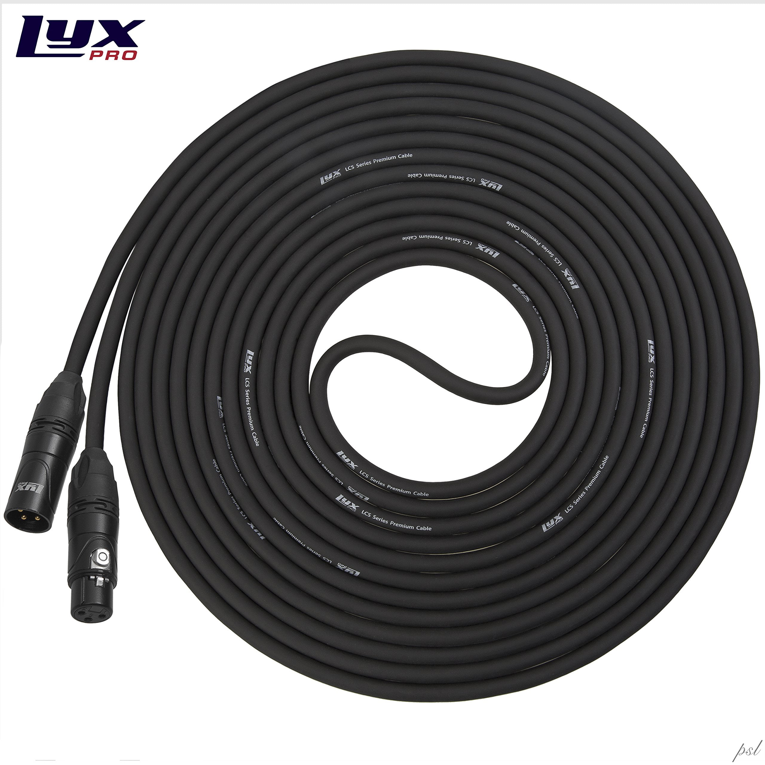 LyxPro Balanced XLR Cable 50 ft Premium Series Professional Microphone