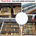 thumbnail image 3 of Spice Drawer Organizer, Clear Acrylic 4 Tier Expandable from 23 cm to 46 cm Seasoning Jars Drawers Insert, Kitchen Spice Rack Tray for Drawer/Countertop (Jars and Labels not Included), 3 of 6