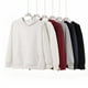 thumbnail image 2 of Solid color hooded cordless loose sweatshirt for men, autumn and winter heavyweight retro casual versatile pullover sweatshirt for women, 2 of 4