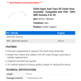 thumbnail image 2 of Outlet Upper Auto Trans Oil Cooler Hose Assembly - Compatible with 1996 - 2004 GMC Sonoma 4.3L V6 - Dorman, 2 of 2