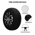 thumbnail image 2 of Naloa Sunset Cliff Dinosaur PVC Leather Spare Tire Wheel Cover for Car Truck SUV Camper Trailer Universal Fit many size16 inch, 2 of 6