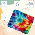 thumbnail image 3 of Tie Dye Square Desk Pad Mouse Pad, 8.3x9.8 Inch Non-Slip Rubber Bottom Printed Mousepad for Office and Gaming, 3 of 6