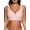 Pink, variant on SHARICCA Wireless Bra for Women Smoothing Scalloped Push Up Bras With Convertible Strap