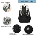 thumbnail image 4 of FORMRS Unisex School Backpack 17" Student Travel Bag with Laptop Compartment, Beige Cute Cat, 4 of 7