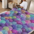 thumbnail image 2 of RKSupls Mermaid Scales Throw Blanket, Soft Warm Lightweight Flannel Throw Blanket for Couch, Bed, Outdoor, Cozy Fluffy Fuzzy Blankets for Women Boys Girls, Home Decor, 50*60in, 2 of 7