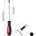thumbnail image 3 of HUGFEGWE 2mm x 100mm Ball Head Precision Screwdriver Hex Design Wrench Hand Tool 1Pcs CJB91-22944, 3 of 6