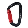 thumbnail image 2 of Clip de Randonnée, Grande Capacité de Charge Haute Résistance Aluminium Aviation et Acier Inoxydable Verrouillage Automatique Boucle de Clip d'Escalade pour Extérieur Rouge avec Axe Noir, Noir avec Rouge, 2 of 7