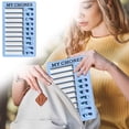 thumbnail image 2 of Checklist Board to Do List Boards,Plastic Chore Chart Memo Checklist Boards with Slider,7.87x4.72 inch Portable Daily Affairs Detachable Schedule Planner for Home Office Check Items (Blue), 2 of 9