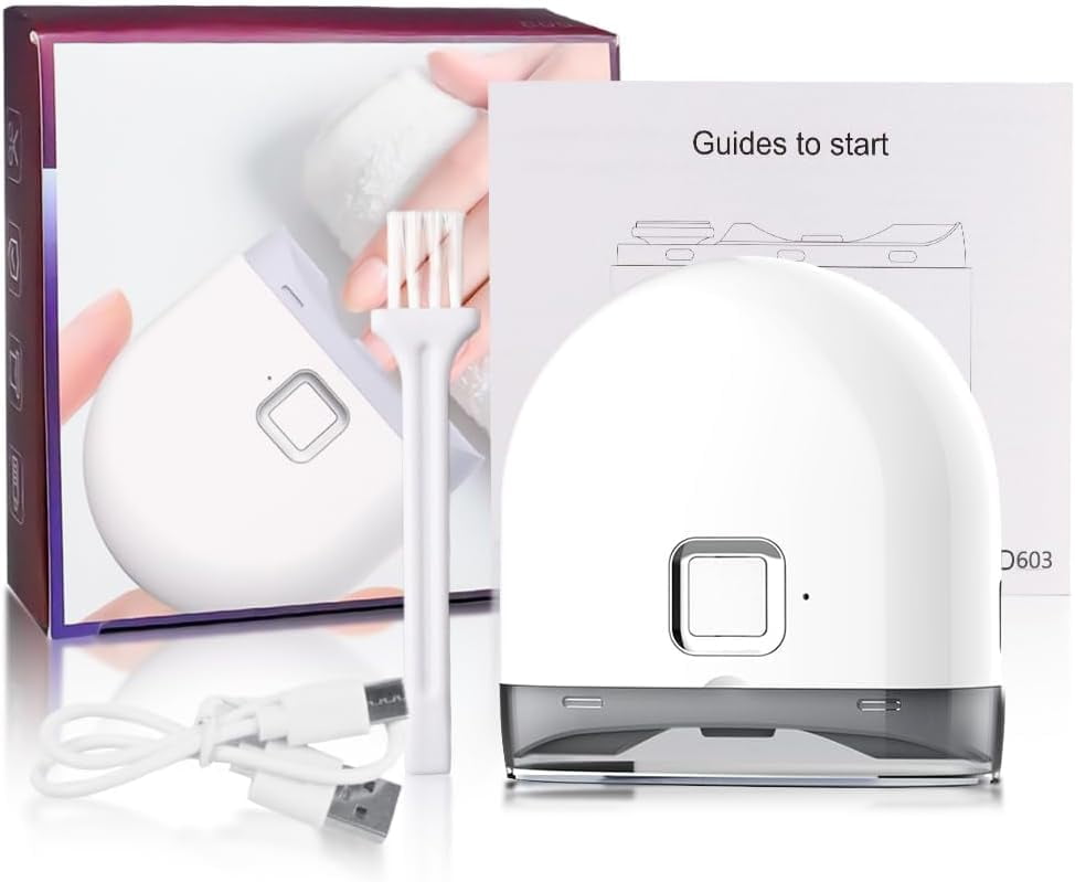 ABPETE Electric Nail Clipper,Automatic Baby Electric Nail Trimmer,Rechargeable Nail Kit for Elderly, Baby Nail Trimmer Electric,LED Light Manicure Set,Nail Clippers Gift for Kids,Adult