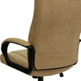 thumbnail image 3 of High Back Beige Fabric Executive Swivel Chair with Arms, 3 of 9