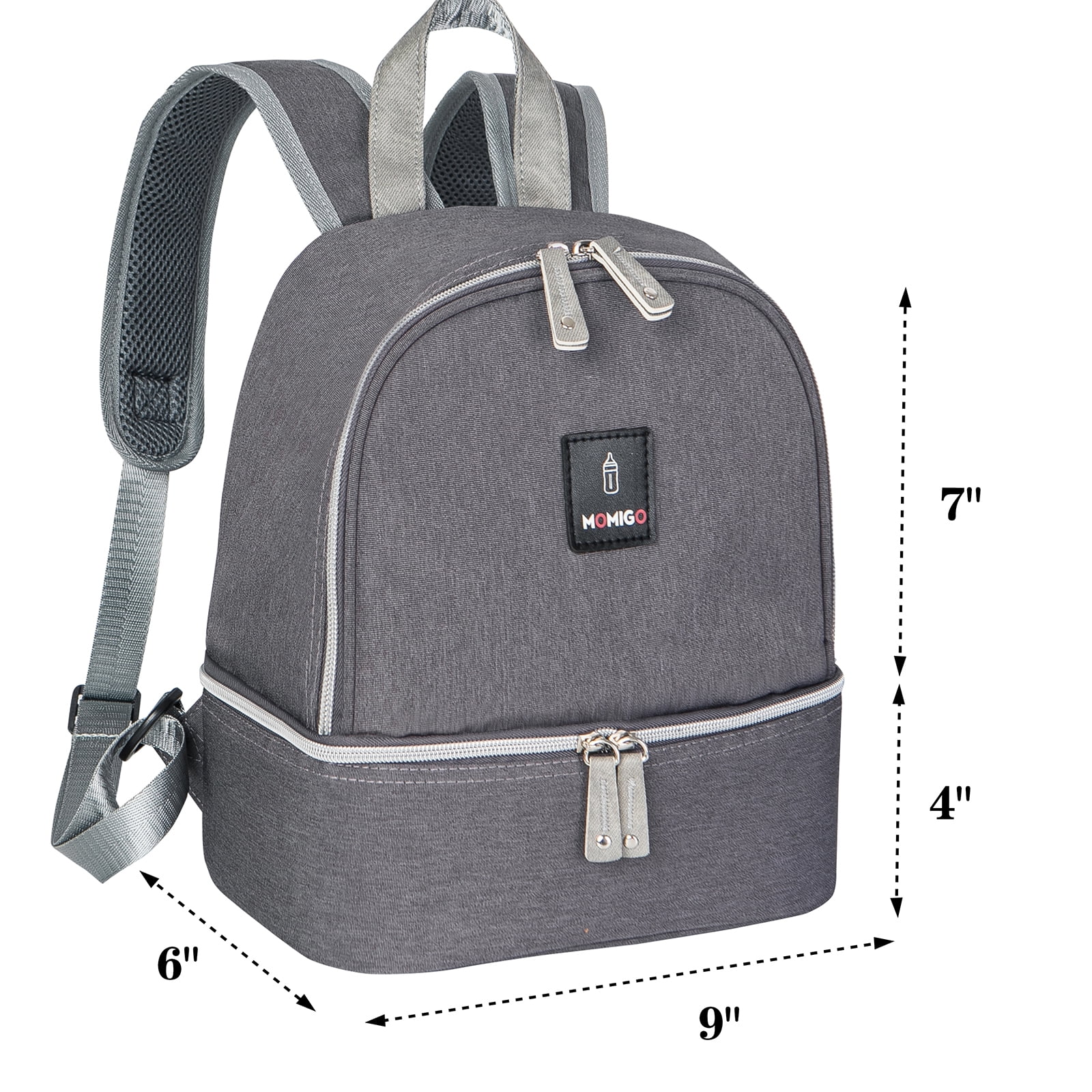 Breast Pump Bag Backpack - Cooler and Moistureproof Bag Double Layer for Mother Baby Bottle Breast Milk Pump Outdoor Working Backpack