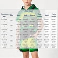 thumbnail image 6 of Vornjynx Boys Graphic Outfits 2 Piece Hooded T-Shirt and Shorts Cartoon Print Casual Summer Trendy Sets Mint Green Size 5t, 6 of 7
