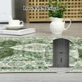 thumbnail image 6 of Aoile 8x10 Washable Area Rugs, Boho Vintage Carpet, Low Pile Non Slip Floor Cover for Bedroom Living Room Kitchen, Green, 6 of 9