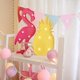 thumbnail image 4 of Decoraciones para fiestas Flamencos Luces de piña Suministros para fiestas temáticas tropicales hawaianas Decoración de cumpleaños para mesa de pared Centros de mesa ER, 4 of 5