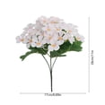 thumbnail image 3 of 2 Pcs Artificial Hydrangea Flower 11x7 Inch, Faux Impatiens Bloom for Vase Arrangement, Realistic Wedding Table Centerpiece for Home Bedroom Shelf, 3 of 6