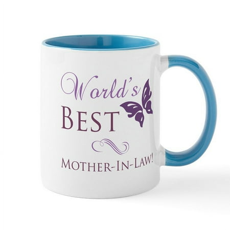 

CafePress - World s Best Mother In Law Mug - 11 oz Ceramic Mug - Novelty Coffee Tea Cup