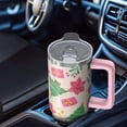 thumbnail image 5 of 30oz Snowman Christmas Tumbler with Lid Straw Stainless Steel Double Wall Insulated Cup Holiday Coffee Water Bottle Gifts, 5 of 5