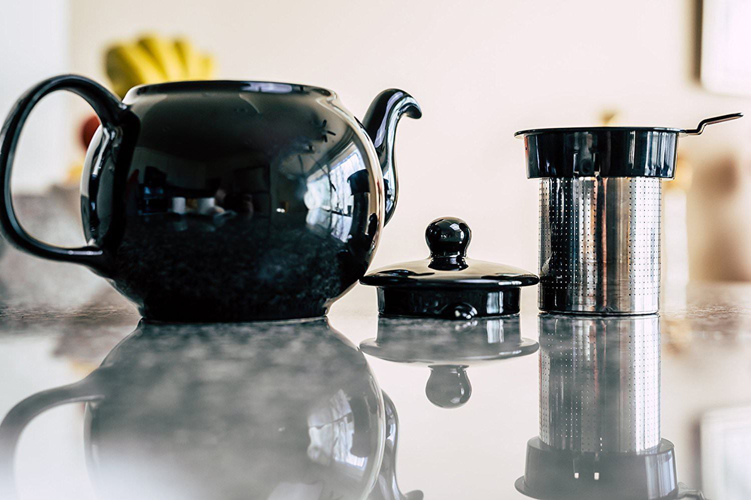 Saki Semaver Tea Maker Electric Water Kettle with Porcelain Tea Pot