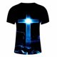 thumbnail image 2 of Camisas para Hombre Impresión Casual Top de Moda, Camisas a Rayas para Hombres Ropa de Pascua para Fiestas Y Diarios, 2 of 5