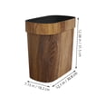 thumbnail image 2 of AURARMLET Kitchen Bin De Plástico Ligero Con Acabado Imitación Madera Ideal Para Y Oficina, 2 of 8
