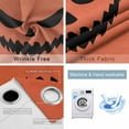 thumbnail image 2 of Fsddascl Halloween Blackout Curtains for Bedroom/Living Room, Thermal Insulated Kitchen Curtains, Scary Pumpkin Orange Halloween Funny Grommet Darkening Window Treatment Drapes 27.5"x39"x2, 2 of 6