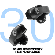 Skullcandy PUSH 720 XT Open Ear True Wireless, Black/Silver