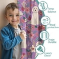 thumbnail image 3 of Blackout Kids Curtains,Goldendoodle Dog and Flower Floral Childrens Insulated Curtains Set Of 2,Bedroom Essentials,Toddler Room Decor 42x54in(106x137cm), 3 of 4