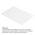 thumbnail image 3 of ABS Plastic Sheet 10 Inch x 8 Inch x 0.02 Inch for Building Model DIY Crafts Panel White 3 Pcs, 3 of 6