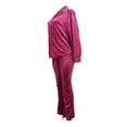 thumbnail image 6 of Scyoekwg Womens Two Piece Sweatsuit Zipper Long Sleeve Coat Wide Leg Pants Fashion Casual Matching Outfits Sweatsuit Tracksuit (Hot Pink,L), 6 of 6