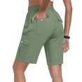 thumbnail image 2 of ABATAB Women's Cargo Shorts Lightweight Hiking Athletic Shorts Drawstring Loose Shorts for Camping Travel Golf with Pockets, 2 of 7