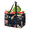 Multicolor 1, variant on CURLYOOT Japanese Flower Reusable Grocery Bag, Foldable Shopping Tote Bag with Reinforced Handles, Large Kitchen Grocery Bags for Shopping Groceries Picnic