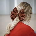 thumbnail image 5 of Elegant Velvet Bow Pearl Hair Clip for Women Top Headpiece Hair Accessory Barrettes, 5 of 7