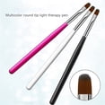 thumbnail image 3 of Nail Diy Tool Brush Multicolor Gradient Round Head Dyeing Pen Gel Nail Brush Gel Brush Nail Art Tips Brush Nail Painting Brush Pen Set For Home And Salon Use, 3 of 6