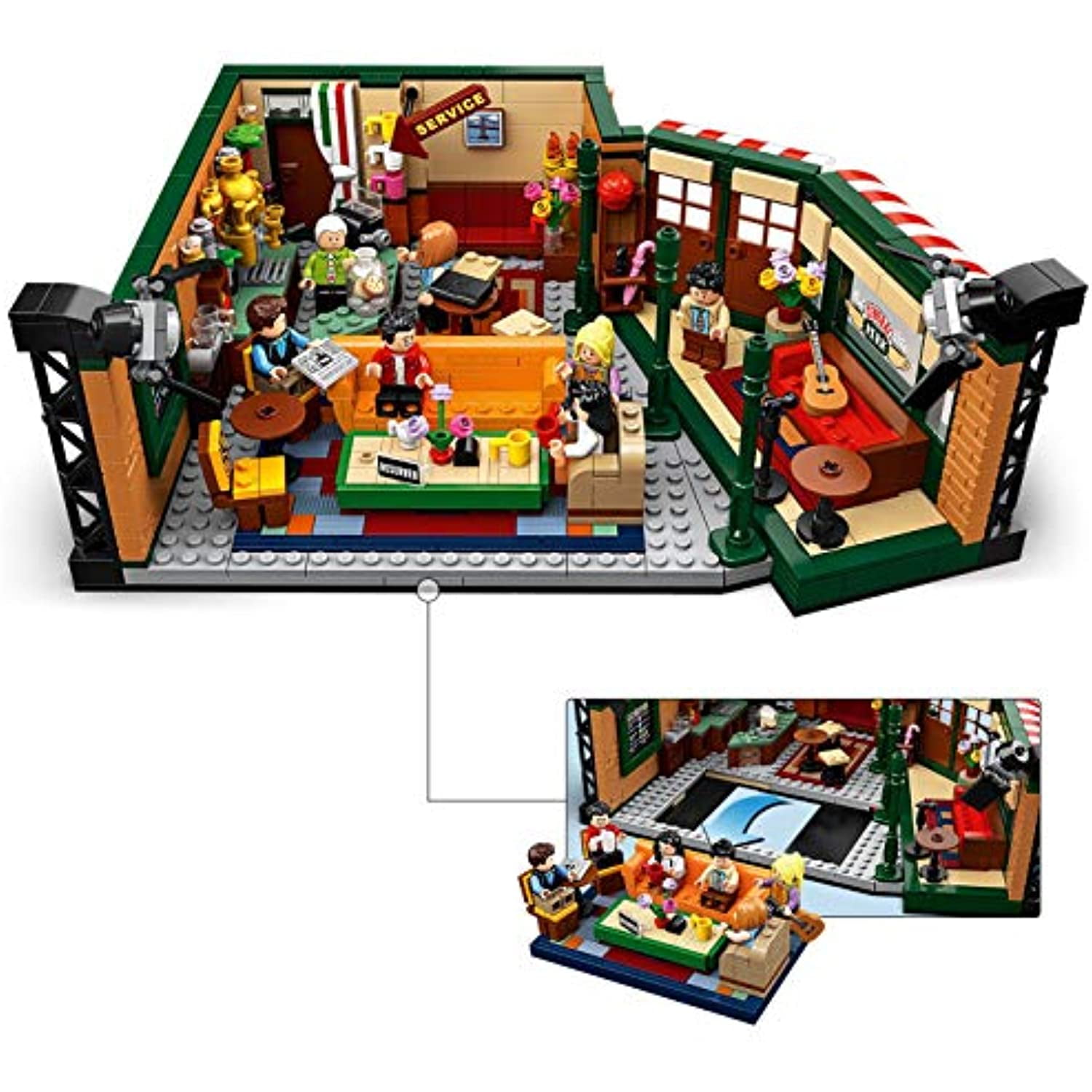 LEGO�21319�Ideas�Central�Perk�Friends�TV�Show�Series�with�Iconic�Cafe�Studio�and�7�Minifigures�25th�Anniversary�Collectors�Set  