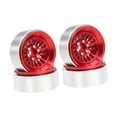 thumbnail image 3 of 4 Pieces Wheel Rims RC Crawler Upgrade Assembly Aluminum Alloy Enhanced Traction for SCX24 TRX4M Vehicles, 3 of 8