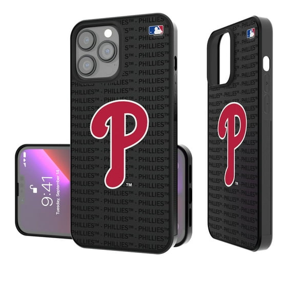 Philadelphia Phillies iPhone Text Backdrop Design Bump Case