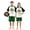 Green, variant on LuLiaMenton Matching Couples Christmas Pajamas Tropical Palm Green Plaid Short Sleeve Shorts Set