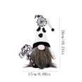 thumbnail image 3 of erdimoy Halloween Ghost Boo Faceless Gnome Plush Figurines, White Ghost Spider Web Pumpkin Tomte Gnomes Tabletop Ornaments, Spooky Fall Tiered Tray Decor for Halloween Party Mantel Shelf Decorations, 3 of 6