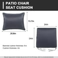 thumbnail image 5 of FKS LIFE Outdoor Patio Chair Cushions Set 24 L X 24 W X 4 H Waterproof & Fade Resistant Deep Seat and Back Cushions with Removable Covers Outdoor Seat Cushion Set for Chairs and Sofas, 5 of 8