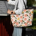 thumbnail image 7 of Balery Peach With Leaves1 Beach Travel Bag - Water-Resistant, Large Capacity Lightweight Tote with 7 Pockets for Women and Men - Perfect for Beach, Pool, Gym, and Travel, 7 of 7