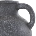 thumbnail image 6 of DecMode 10" Whitewashed Textured Amphora Black Ceramic Vase with 2 Handles, 6 of 11