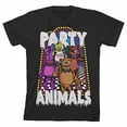 thumbnail image 5 of Five Nights at Freddy's Party Animals Boys Black T-shirt-M, 5 of 7