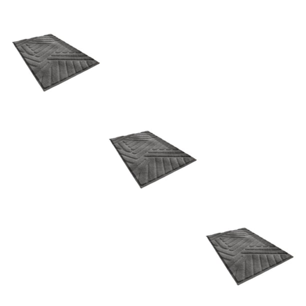 Cateissary Elegante alfombra de baño - Antideslizante y fácil de limpiar Cómoda alfombra de baño antideslizante Ecológica gris oscuro Type1 NO1
