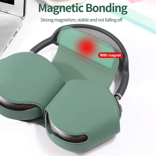 Smart Case for Airpods Max (Grass Green), Auto Sleep Function