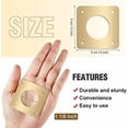 thumbnail image 2 of 18 Pcs 1 1/8'' Opening Metal Bird House Guard Portal Bird House Hole Protector with Copper Open Protector Guards for Eastern Bluebird Rooms Sparrow Houses(Opening), 2 of 6
