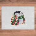 thumbnail image 5 of Ambesonne Penguin Jigsaw Puzzle Durable Cardboard, Saying with Happy Animal, 1000 pcs, Dark Pink Jade Green, 5 of 5