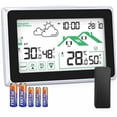 thumbnail image 1 of Wireless Weather Station, Indoor Outdoor Thermometer with Multi-Sensor Compatibility, Ideal for Monitoring Environmental Changes in Your Home or Office (Fashionable Design,, 1 of 5
