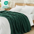 thumbnail image 5 of Whale Flotilla Knit Throw Blanket for Couch, Soft Fuzzy Decorative Knitted Blanket for Sofa Bed, Lightweight Cozy Warm Throws, 50x60 Inch, Dark Green, 5 of 8