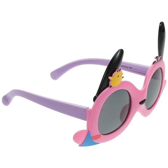 COMPUKAS Sunglasses for Teen Girls Round Acrylic Eye Protection Unisex Fit 1Set Back to School